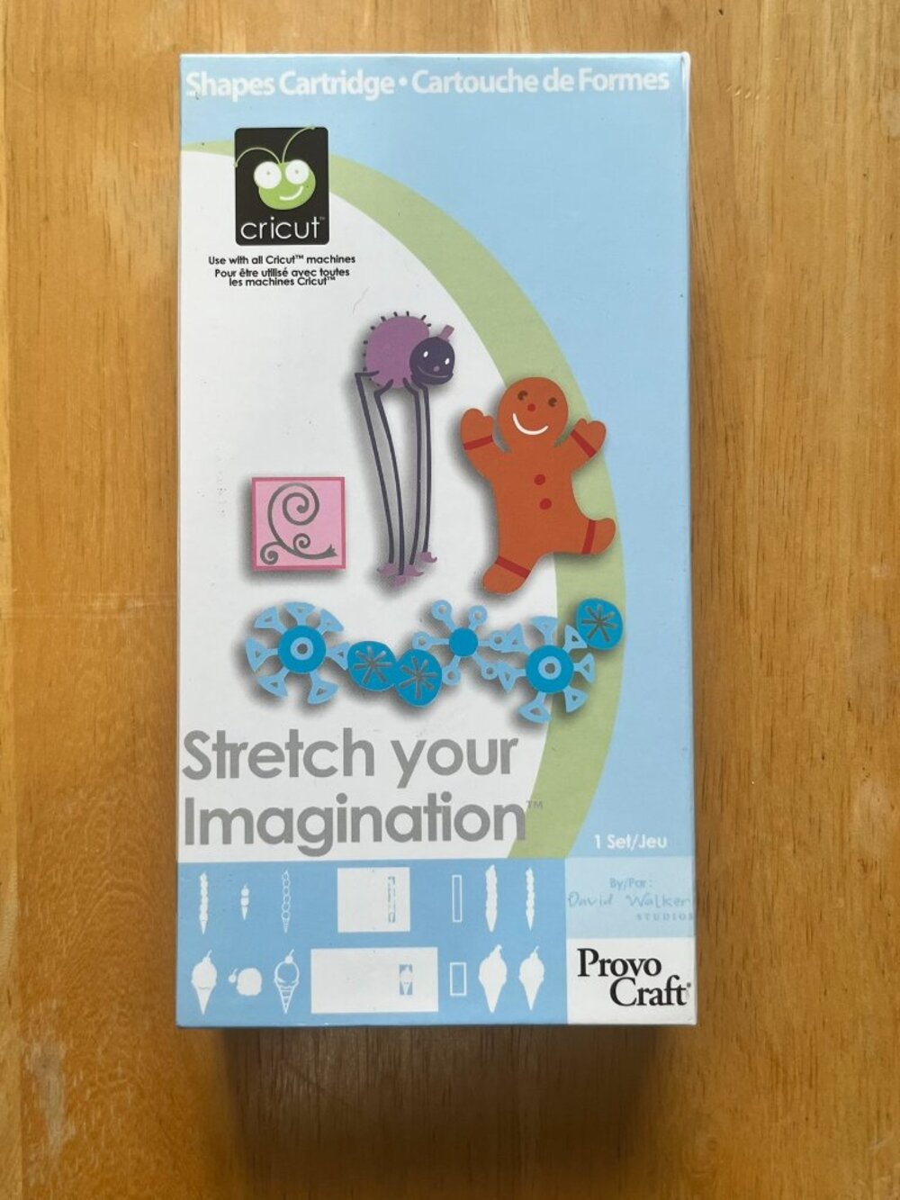 Cricut Stretch Your Imagination Cartridge Shapes Holiday #29-0422 complete w/box